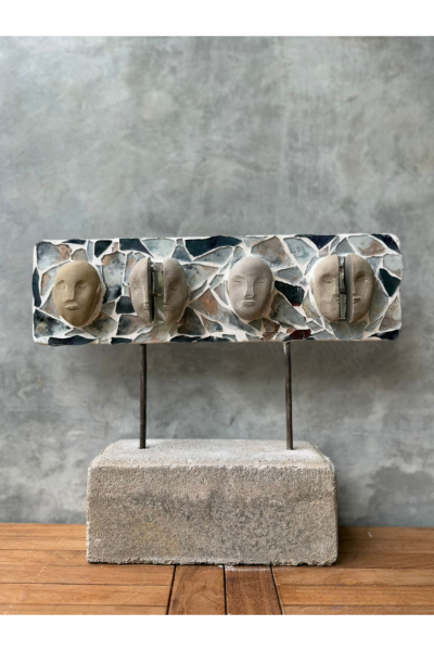 Mosaic Sculpture - Gemini